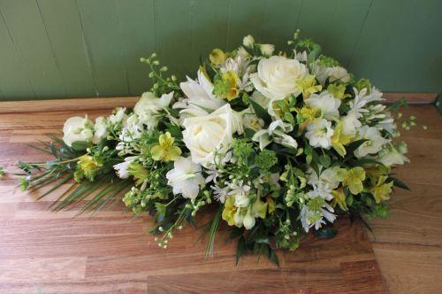 GOATHILL - Funeral Spray - Yellow and White.